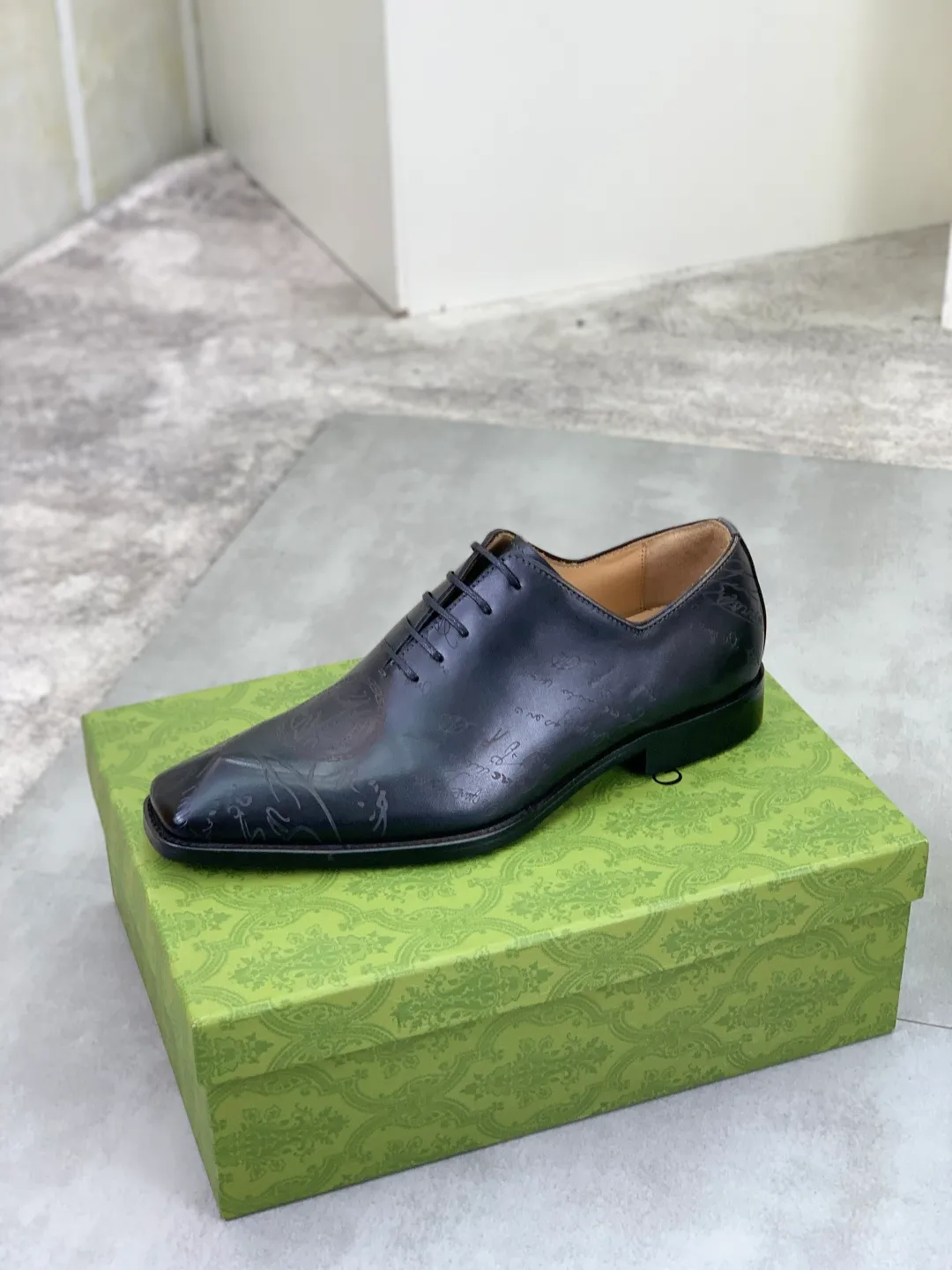 Men's Men's Shoes 💰P580 [New Style] 💰💎💎💎 [Gucci] GUCCI high-end men's formal business leather shoes, original order 1:1! Original imported high-end calfskin, original metal buckle, imported first-layer pigskin lining for feet, original high-end outsole, men's shoe size: 38-44